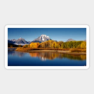 Morning Reflection in Grand Teton Sticker